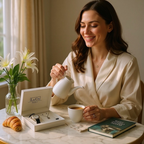 L & Co. Timepieces Elegant Watch & Jewelry Set - Picture 3 of 8